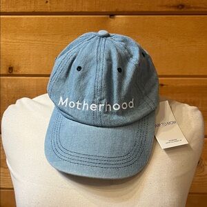 Bump To Mom Motherhood denim hat NWT